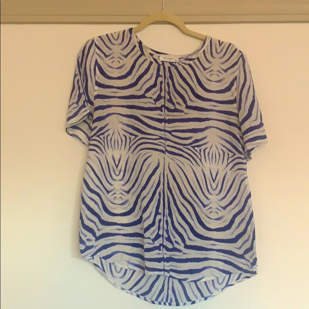 Equipment Femme Riley 100% Blouse Zebra Print M - Picture 2 of 6